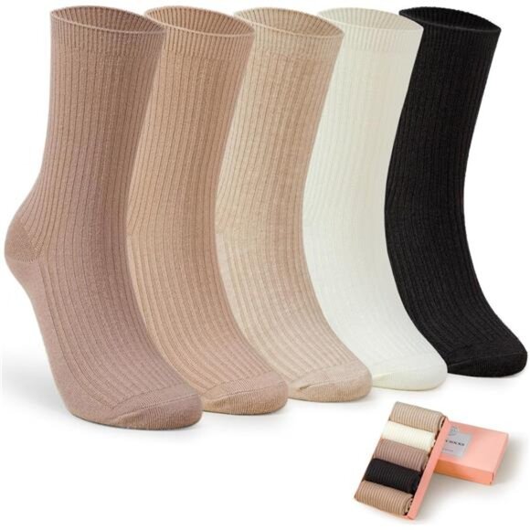 New 5 Pairs Fuzzy Soft Cozy Comfortable Socks for Women, Casual Sleep Comfy Sock - Picture 1 of 6